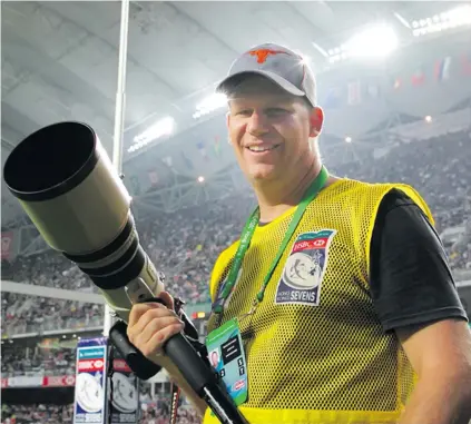  ?? Photo: ZoomFiji ?? Bruce Southwick at one of the HSBC Hong Kong 7s tournament­s.