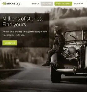  ??  ?? The new-look version of Ancestry’s site went live to all members on Friday 7 August after several months of beta testing