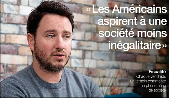  ??  ?? L’économiste Gabriel Zucman, ici mardi à Paris, a publié Le Triomphe de l’injustice, qui mêle récit historique et analyse économique sur la fiscalité américaine.