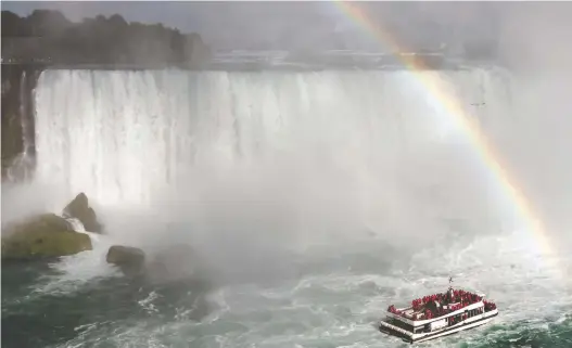  ?? PETER J. THOMPSON ?? Breathing the negative-ion-filled air around Niagara Falls doesn't offer many health benefits and you could just wind up getting wet, writes Joe Schwarcz.