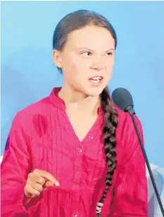  ?? Photo / AP ?? Greta Thunberg has continued to make her eloquent case heard around the world.