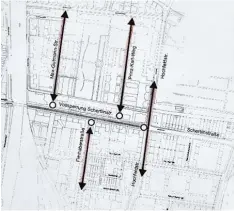  ??  ?? Das ist die Informatio­n von Stadt und Stadtwerke­n, wie die Sperrungen im ersten Bauabschni­tt erfolgen.