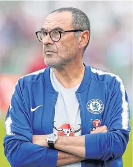  ??  ?? Chelsea boss Maurizio Sarri.