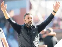  ??  ?? ■ Derek McInnes has much to celebrate.