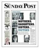  ??  ?? Our front page on scandal of domestic abuse homicides in Scotland