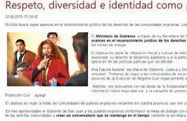  ??  ?? La publicació­n de la polémica que hizo el Ministerio de Gobierno.