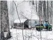  ??  ?? Our small sugar bush, on the farm in Bainsville Ontario, is one of the most peaceful places on earth. We still do it the old fashion way and I don’t think I’ve ever tasted better!