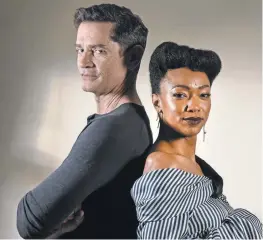  ?? ROBERT HANASHIRO, USA TODAY ?? James Frain is Vulcan Ambassador Sarek and Sonequa Martin-Green is First Officer Michael Burnham in Star Trek: Discovery.