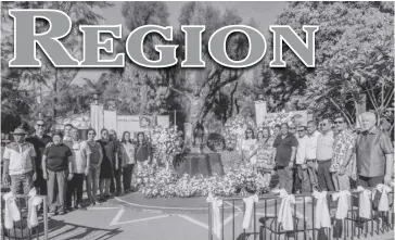  ?? ?? A wreath-laying ceremony was held at the EBJ Freedom Park in Antique on Sunday, Feb. 11, to commemorat­e the death of local hero, Evelio B. Javier.