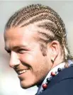  ??  ?? Cornrows: His 2003 look