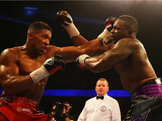  ?? (Getty) ?? Anthony Joshua knocked out Dillian Whyte in seven rounds in 2016