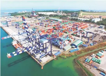  ?? ?? Bintulu Port’s core net profit jumped 19 per cent q-o-q while its revenue rose 16 per cent driven by recovery in both Bintulu Port (17 per cent) due to the recovery in LNG demand from China, and Samalaju Industrial Port (nine per cent) from a pick-up in cargo volumes from key customers.