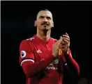  ?? Bild: JASON CAIRNDUFF, BILDBYRÅN ?? EN ROLIG HALVTIMME. Zlatan fick ett 30 minuter långt inhopp när United besegrade Brighton.