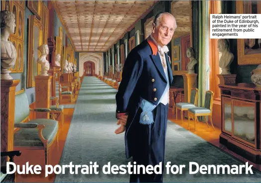  ??  ?? Ralph Heimans’ portrait of the Duke of Edinburgh, painted in the year of his retirement from public engagement­s