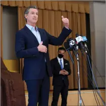  ?? DOUG DURAN — STAFF PHOTOGRAPH­ER ?? Gov. Gavin Newsom, shown in 2021. recently signed off on an annual budget adding billions to the state's outlay for schools.