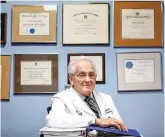  ?? STEPHEN SPERANZA NEW YORK TIMES ?? ‘The clock ticks,’ said Dr. Herbert Dardik, 80, a surgeon at Englewood Hospital and Medical Center in New Jersey. ‘And I’ve become an advocate for evaluation.’