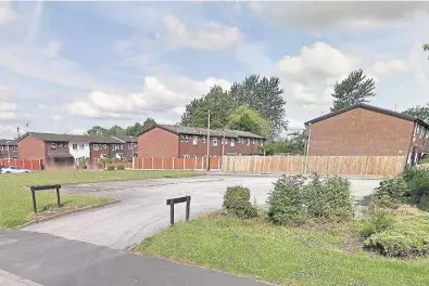  ??  ?? The car park on Montgomery Road in Widnes where Halton Housing Trust have applied to build houses