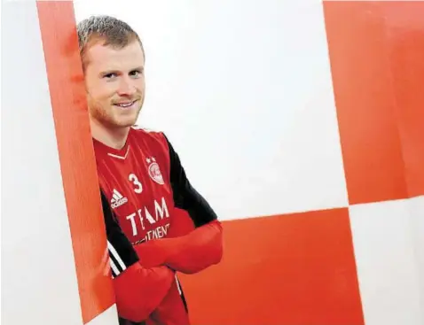  ?? Photograph: Kami Thomson ?? SQUARING UP: Mark Reynolds feels Aberdeen have been left with nothing to play for at the end of the season.