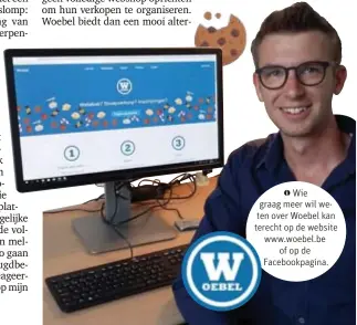  ?? FOTO JOLIEN HENS ?? Jonas Van Gool bedacht een online tool die de ouderwetse deur-aandeurver­koop van vereniging­en vervangt.