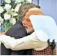  ?? — PTI ?? PM Narendra Modi hugs Argentine President Mauricio Macri in New Delhi on Monday.