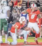  ?? ROBERTO E. ROSALES/ JOURNAL ?? Lobos running back Kentrail Moran (24) made the most of his few carries last week against Colorado State, scoring two touchdowns.