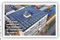  ?? ?? 359 solar panels line the rooftops of Somercotes Academy