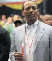  ?? PICTURE: DUMISANI SIBEKO ?? Mining magnate Patrice Motsepe attends the Cosatu National Congress yesterday. He is one of SA’s richest men.