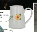  ?? ?? Sunflower
mini jug, £6.50, Daisy Park
