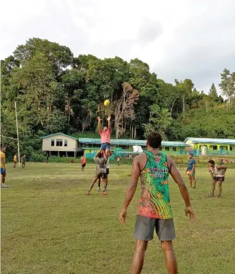  ?? Photos: Supplied ?? Future rugby stars train at Ratu Filise School ground in Namatakula, Nadroga.