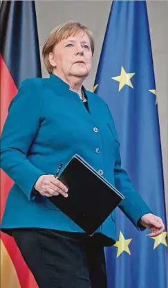  ?? ?? MERKEL. Se retira tras las elecciones del domingo, luego de 16 años en el poder.