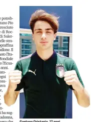  ?? FIGC.IT ?? Gaetano Oristanio, 17 anni, attaccante dell’Inter