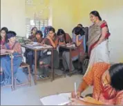  ?? HT FILE ?? Students at a school in Jodhpur.