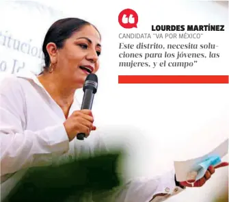  ?? /EDGM ?? Luly Martínez será la voz de todos los sectores.