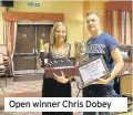  ??  ?? Open winner Chris Dobey