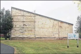  ?? LYNN CURWIN/TRURO NEWS ?? Work is currently being done to the exterior of Scotia Pool. Funding announced by the province will help complete the work. cial events. Because it is a warm people who have health issues water pool it is popular with such as arthritis.