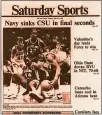  ?? NEWS-HERALD FILE ?? The front page of the March 22, 1986 edition of The News-Herald sports section.