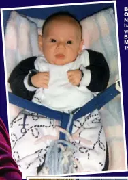 ??  ?? bundle of joy: Niall as a baby – he was born to Bobby and Maura in 1993 at play: Niall Horan
as a child