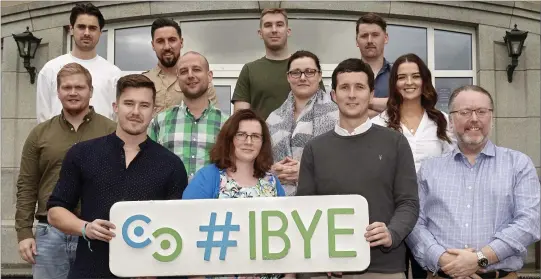  ??  ?? Annette Rowsome, Local Enterprise Office Wicklow, and Phil Kildea from the Entreprene­urs Academy with IBYE Wicklow County finalists at the Wicklow LEO’s IBYE Bootcamp.