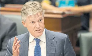  ?? ANDREW FRANCIS WALLACE/TORONTO STAR FILE PHOTO ?? Environmen­t Minister Rod Phillips said the legislatio­n signifies “Ontario’s carbon tax era is over.”