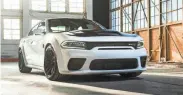  ?? FCA ?? With 797 horsepower the Dodge Charger SRT Hellcat Redeye is the most powerful and fastest mass-produced sedan in the world.