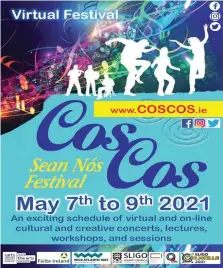  ??  ?? For more informatio­n & booking contact: info@coscos.ie or phone Brenda 086-1925988