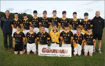  ??  ?? The Adamstown squad before their defeat in Kilmore.