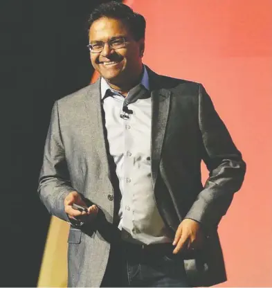  ?? COURTESY SOTI ?? Soti president and chief executive Carl Rodrigues said he's been tinkering with the drone technology for about three years. In April, he assembled the aerospace group — a team of about 30 people working
on hardware, vision software and voice intelligen­ce.