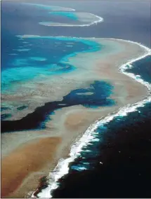  ?? Great Barrier Reef National Park Authority, Reuters ?? A view of Australia’s Great Barrier Reef. Australia will protect waters covering an area as large as India, while banning oil and gas exploratio­n and limiting commercial fishing in some of the most sensitive areas.