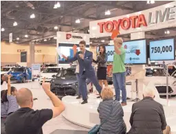  ??  ?? Toyota hosts a live show with prizes and interactiv­e crowd quizzes.