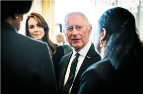  ?? ?? King Charles III, seen here with the princess at a pastevent, says he and Queen Camilla will "continue to offer their love and support to the whole family".