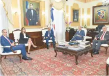  ?? FUENTE EXTERNA ?? La informació­n fue ofrecida durante una reunión con el presidente Danilo Medina.