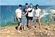  ??  ?? jSharks? Crocodiles? No worries! Kate and family on Fraser Island