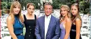  ??  ?? 'Out with the family!' When the native New Yorker isn't in front of the camera he bonds with his three daughters - Sophia, 22; Sistine, 20; and Scarlet, 16 - with third wife Jennifer Flavin since 1997