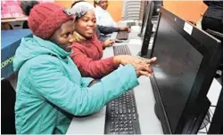  ?? PICTURE: SUPPLIED ?? INSPIRATIO­NAL: A group of Mfuleni women behind the walking-bus initiative are now seeking their own passage into the digital world.